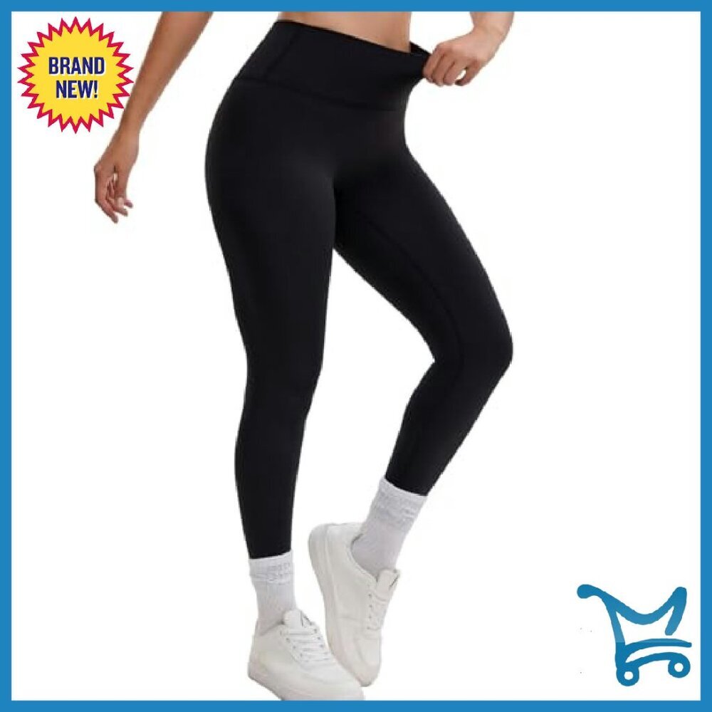 Fleece Lined Thermal Yoga Pants High Waisted Butt Lift Winter Leggings - Picture 6 of 7